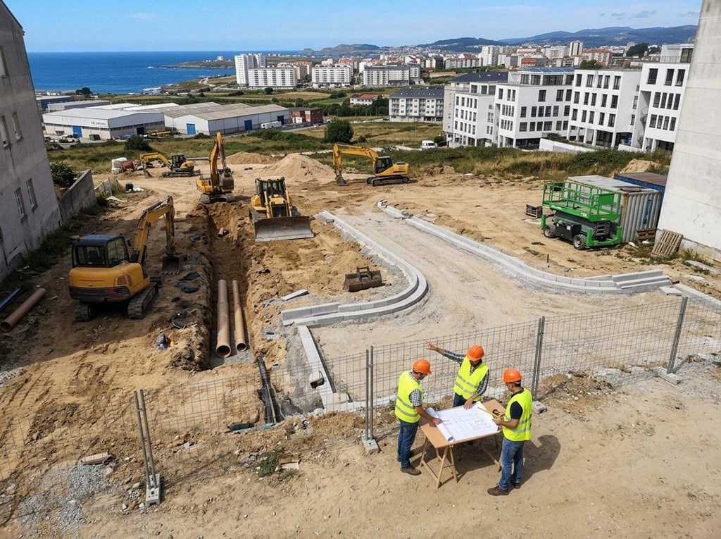 Foto 1 Obras de mejora y acondicionamiento de infraestructuras en A Coruña